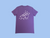 east PIZZAS Short Sleeve T-Shirt - Dark Purple/Aubergine and Tomato