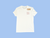 east PIZZAS Short Sleeve T-Shirt - White/Spicy Flame