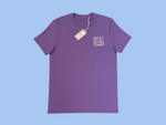 east PIZZAS Short Sleeve T-Shirt - Dark Purple/Aubergine and Tomato