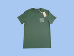 east PIZZAS Short Sleeve T-Shirt - Forest Green/Mozzarella