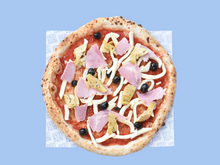 Topped Ham, Artichoke & Black Olive Pizza